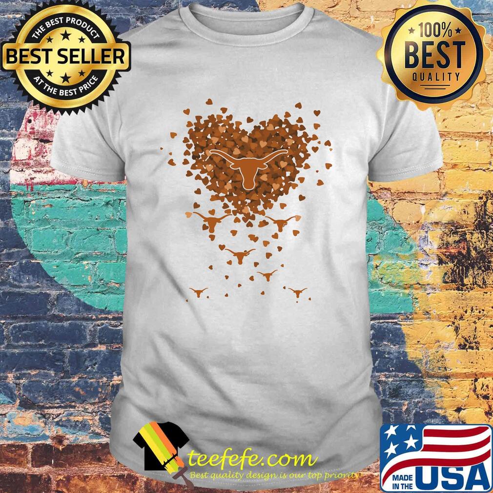Love texas longhorns logo hearts shirt Love texas longhorns logo hearts shirt