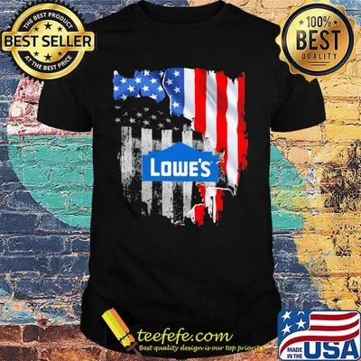 Lowe's american flag independence day shirt