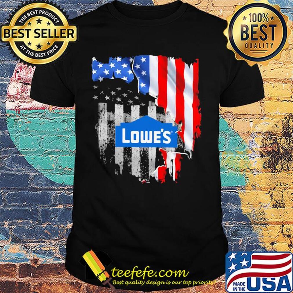 Lowe's american flag independence day shirt