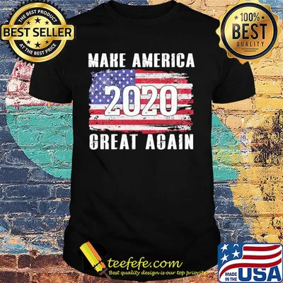 Make america 2020 great again american flag independence day shirt
