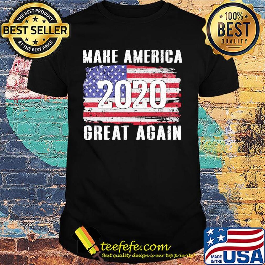 Make america 2020 great again american flag independence day shirt