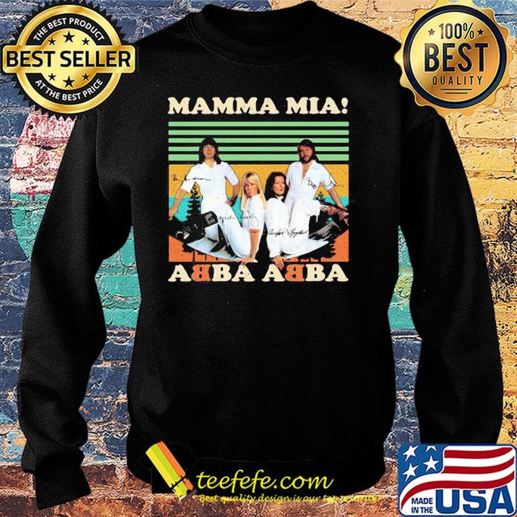 Mamma mia abba abba signatures vintage s Sweater Mamma mia abba abba signatures vintage s Sweater