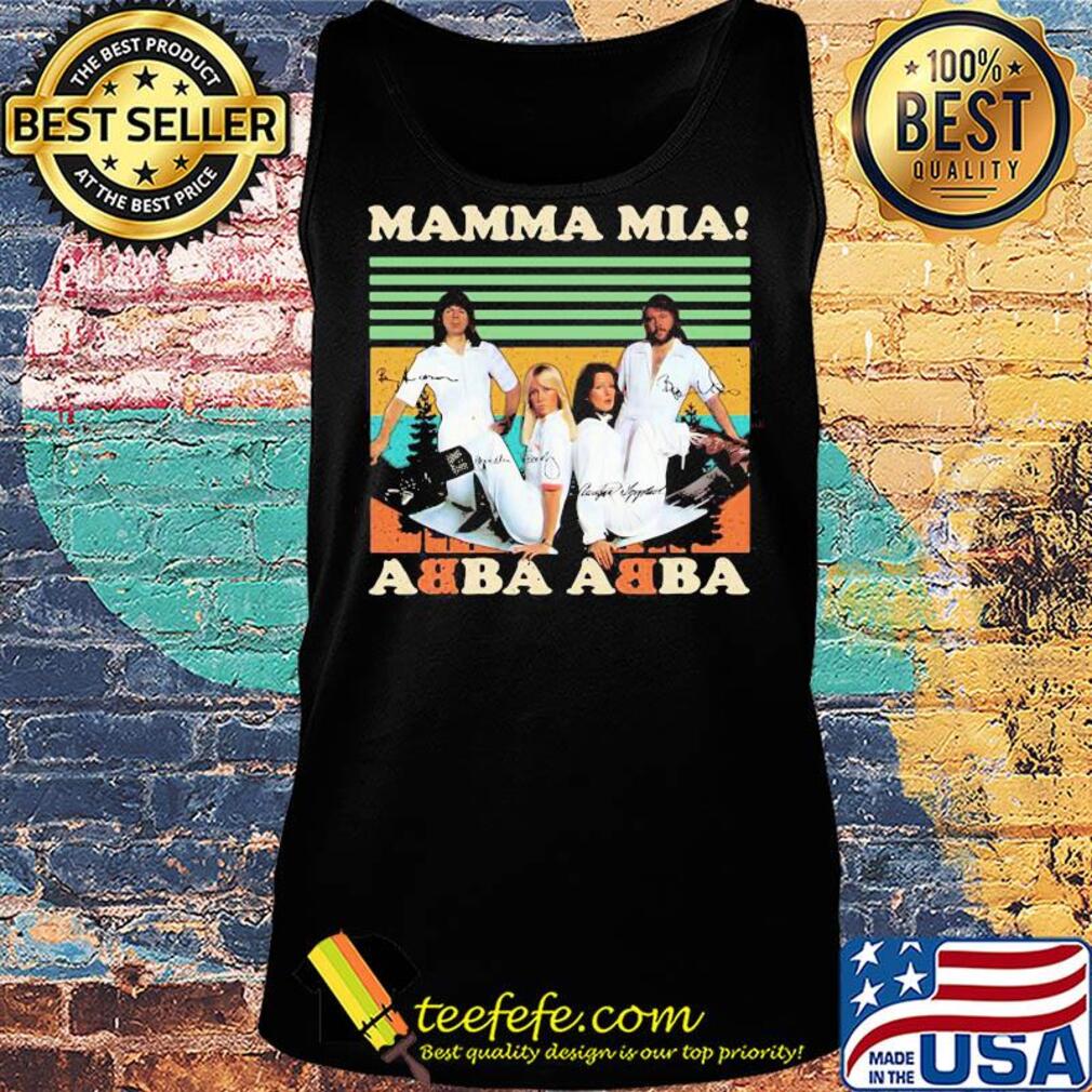 Mamma mia abba abba signatures vintage s Tank top Mamma mia abba abba signatures vintage s Tank top