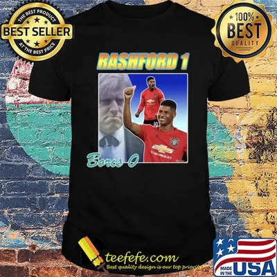 Manchester marcus rashford 1 boris 0 shirt