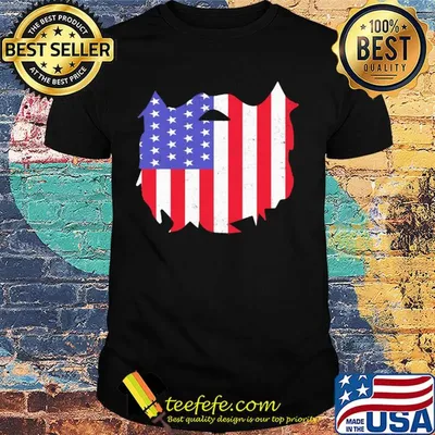 Map American flag veteran Independence Day shirt