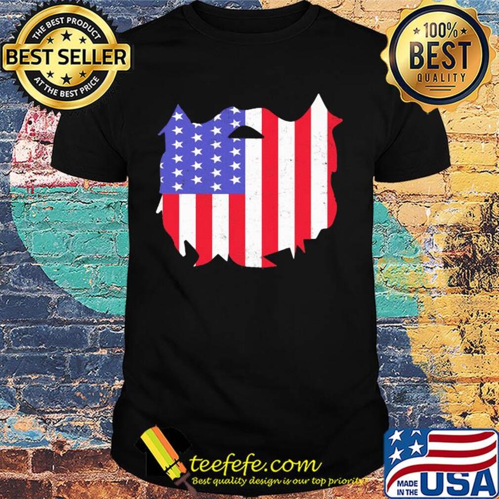 Map American flag veteran Independence Day shirt