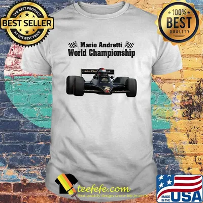 Mario andretti world championship flag shirt