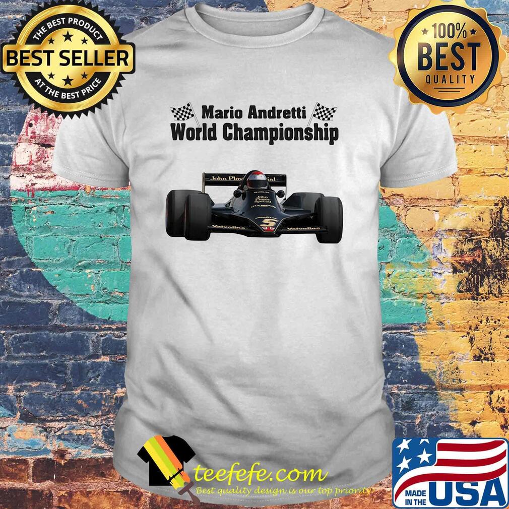 Mario andretti world championship flag shirt