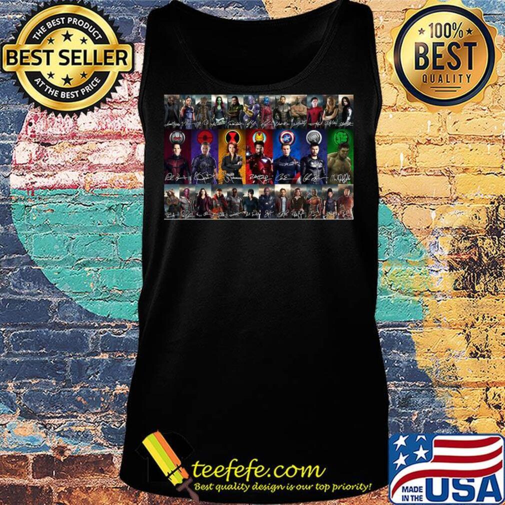 Marvel super heroes characters signatures s Tank top Marvel super heroes characters signatures s Tank top