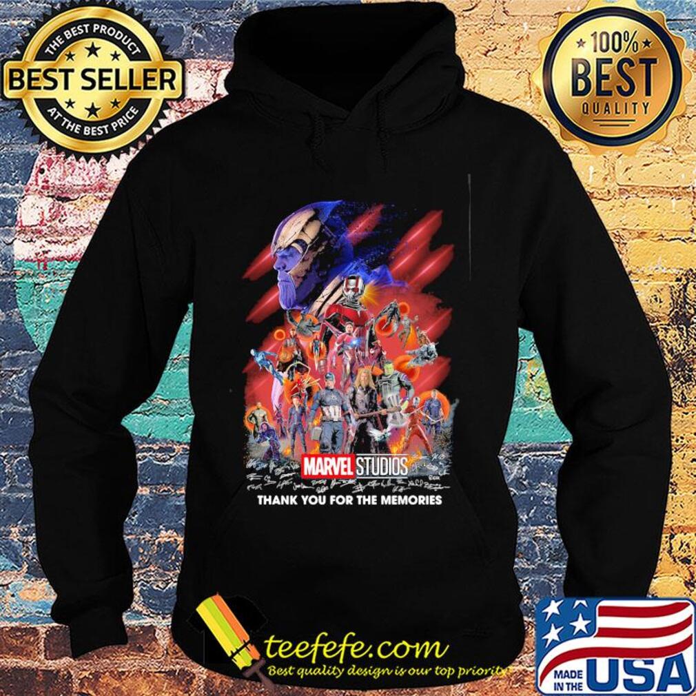 Marvel super heroes thank you for the memories characters signatures s Hoodie Marvel super heroes thank you for the memories characters signatures s Hoodie