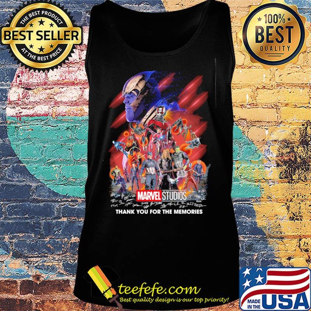 Marvel super heroes thank you for the memories characters signatures s Tank top Marvel super heroes thank you for the memories characters signatures s Tank top