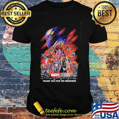 Marvel super heroes thank you for the memories characters signatures shirt