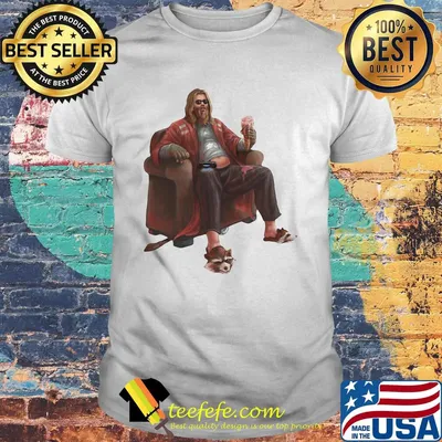 Marvel thor gordo animado memes sitting on sofa shirt