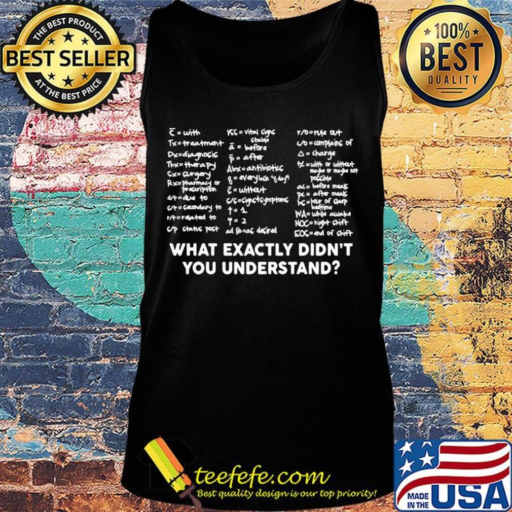 Math what exactly didn't you understand s Tank top Math what exactly didn't you understand s Tank top