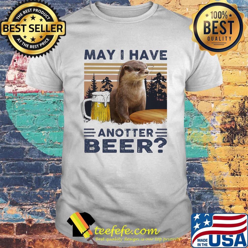 MAY I HAVE ANOTHER BEER SQUIRREL VINTAGE RETRO SHIRT