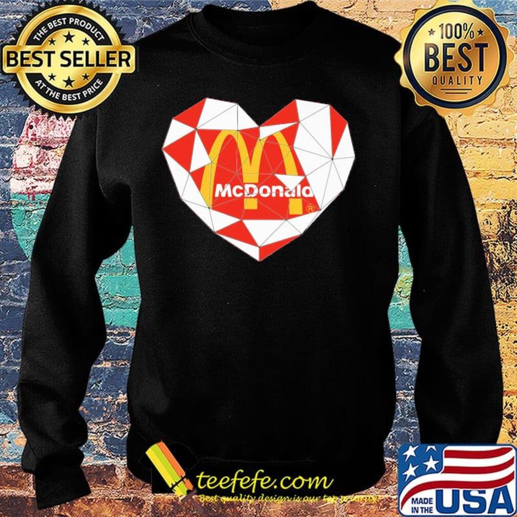 Mcdonald's logo heart diamond s Sweater Mcdonald's logo heart diamond s Sweater
