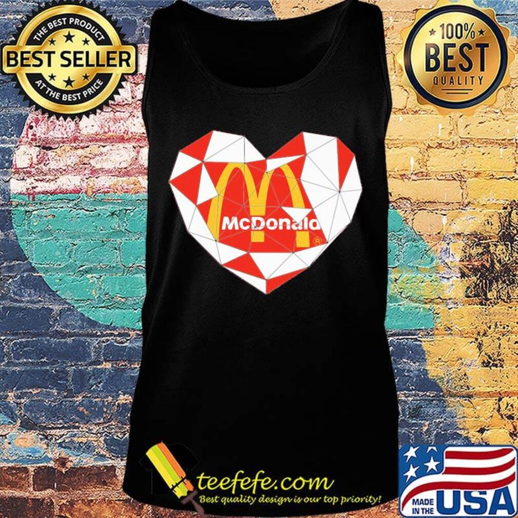 Mcdonald's logo heart diamond s Tank top Mcdonald's logo heart diamond s Tank top