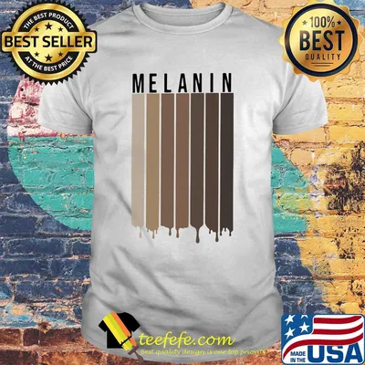 Melanin black skin gradient shirt