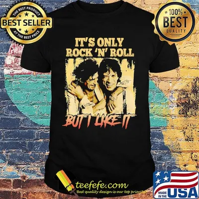Mick jagger and keith richards it's only rock n roll but i like it signature shirt