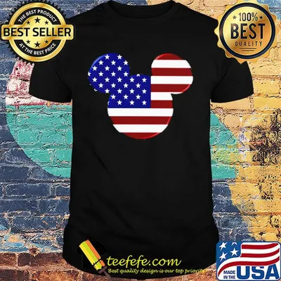 Mickey mouse american flag happy independence day shirt