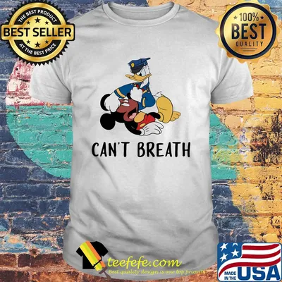 Mickey mouse and donald duck can't breath shirt