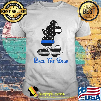 Mickey mouse back the blue american flag independence day shirt