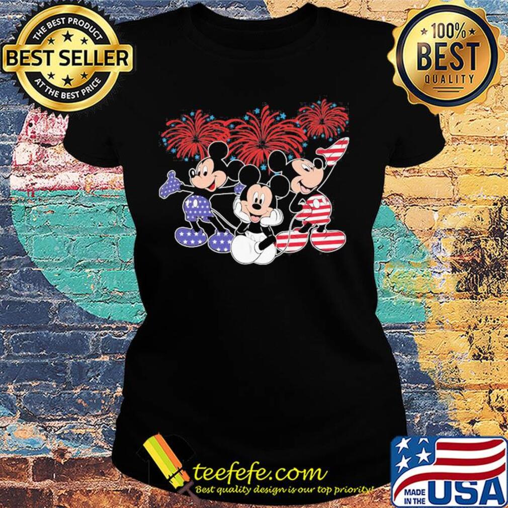 Mickey mouse firework american flag independence day s Ladies tee Mickey mouse firework american flag independence day s Ladies tee