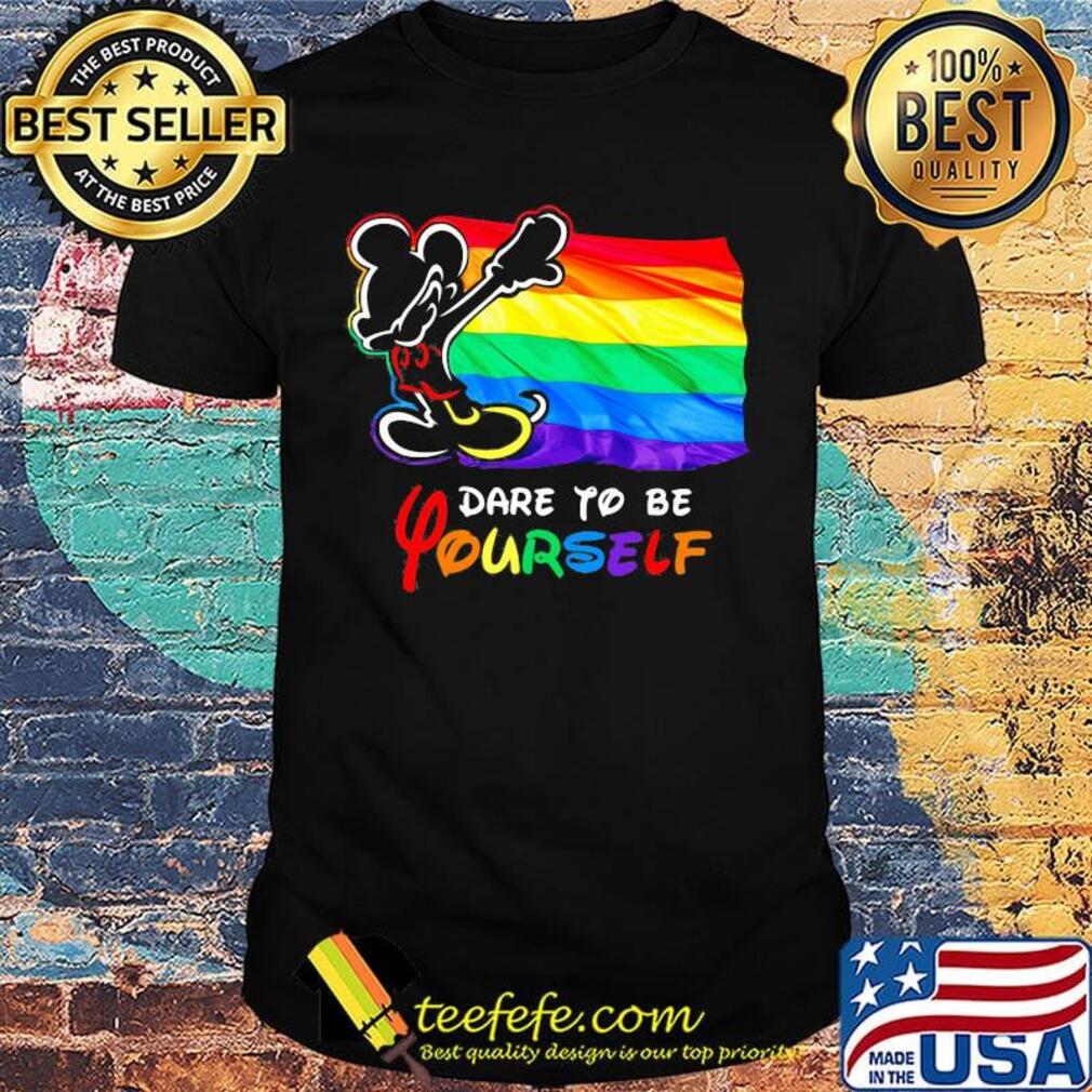 Mickey mouse lgbt flag dare to be yourself shirt Mickey mouse lgbt flag dare to be yourself shirt