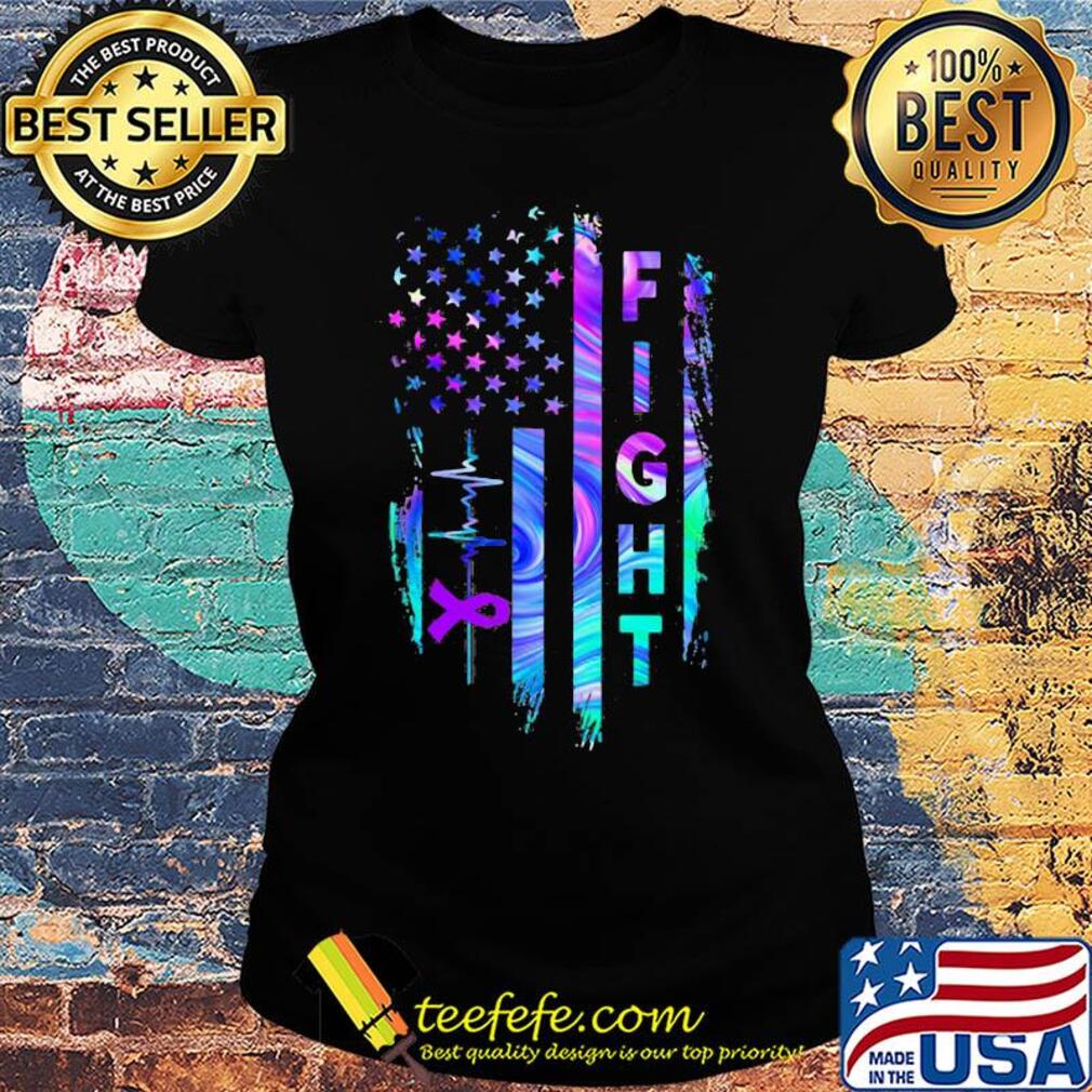 Migraine awareness fight American flag veteran Independence day s Ladies tee Migraine awareness fight American flag veteran Independence day s Ladies tee
