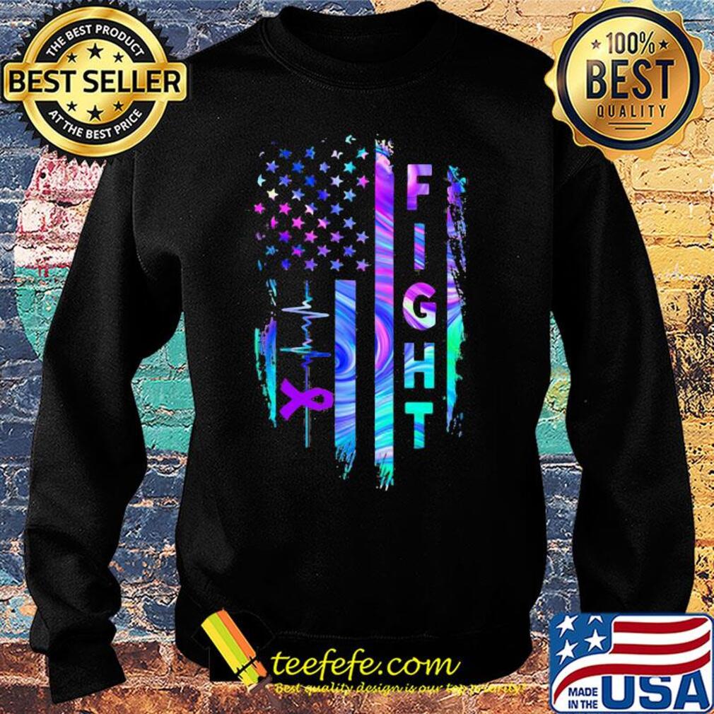 Migraine awareness fight American flag veteran Independence day s Sweater Migraine awareness fight American flag veteran Independence day s Sweater