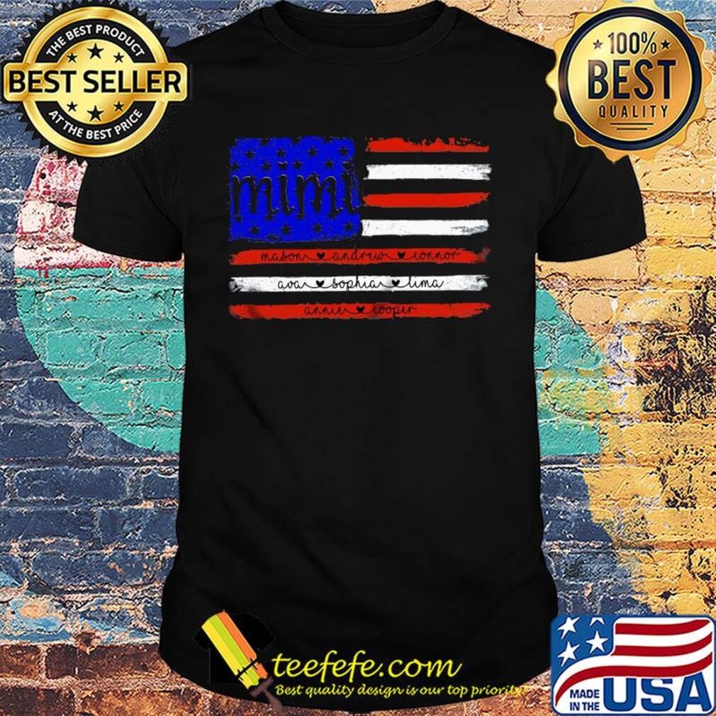 Mimi mason andrew connor ava sophia lima American flag veteran Independence Day shirt