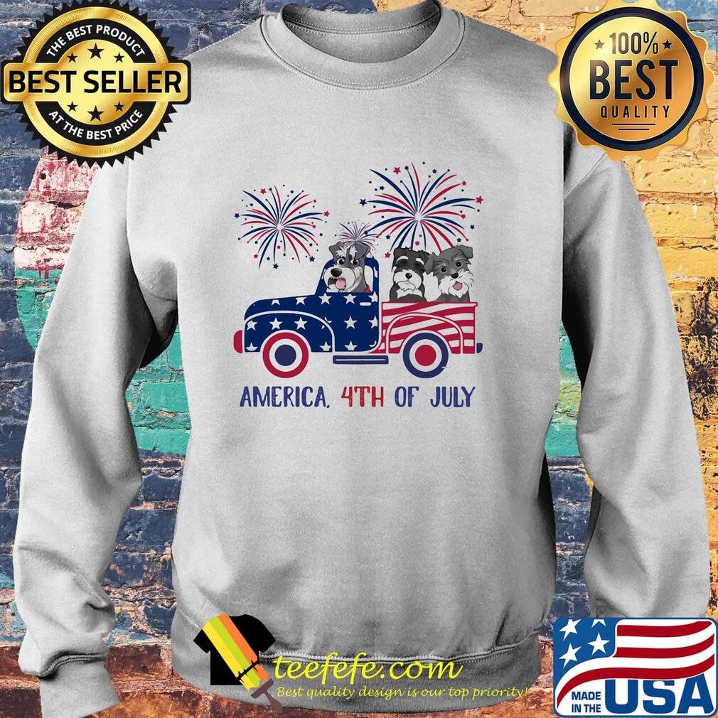 Miniature Schnauzer America 4th Of July Flag Shirt Sweater Miniature Schnauzer America 4th Of July Flag Shirt Sweater