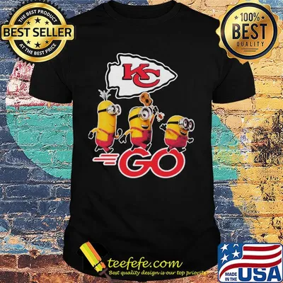 Minions guitar go kansas city chiefs football logo shirt