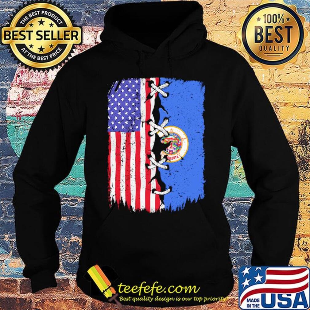 Minnesota and American flag independence day s Hoodie Minnesota and American flag independence day s Hoodie