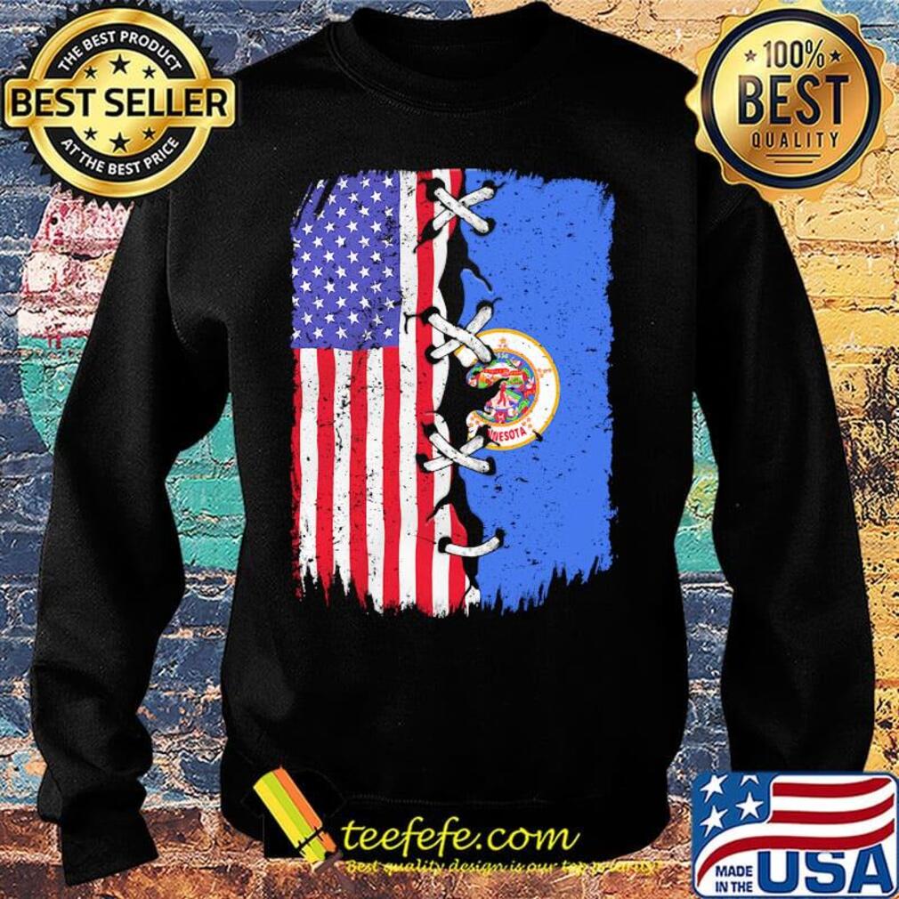 Minnesota and American flag independence day s Sweater Minnesota and American flag independence day s Sweater