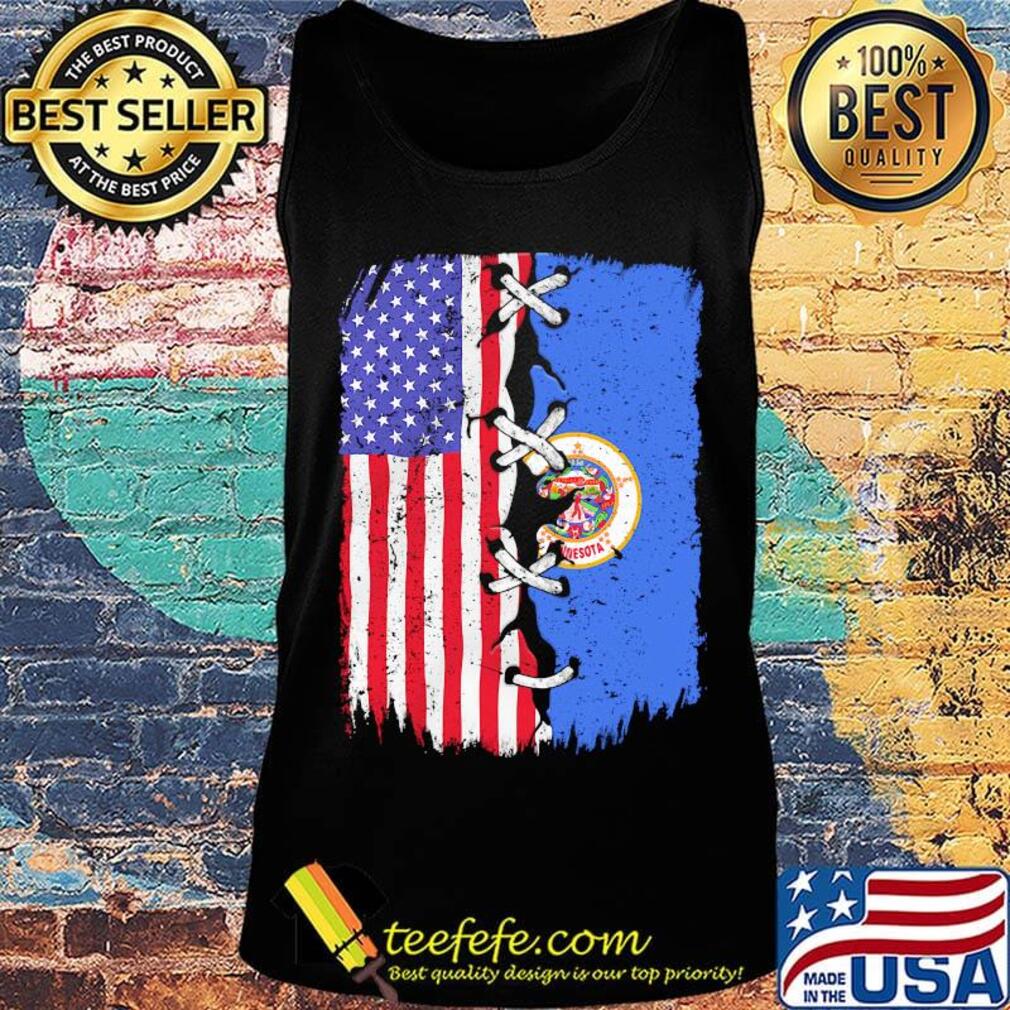 Minnesota and American flag independence day s Tank top Minnesota and American flag independence day s Tank top