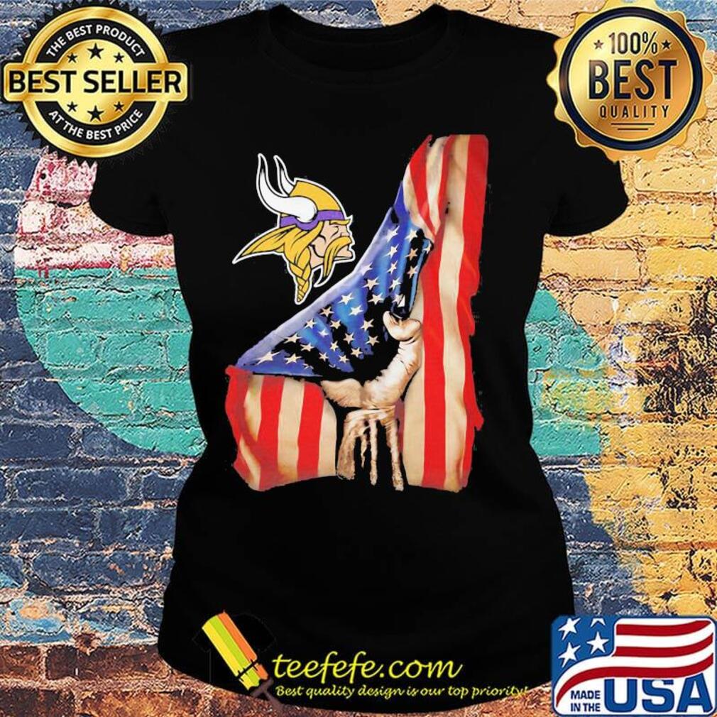Minnesota vikings american flag independence day s Ladies tee Minnesota vikings american flag independence day s Ladies tee