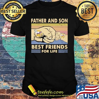 Minnesota vikings father and son best friends for life father's day vintage retro shirt