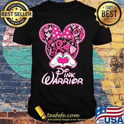 Minnie mouse pink warrior awareness shirt