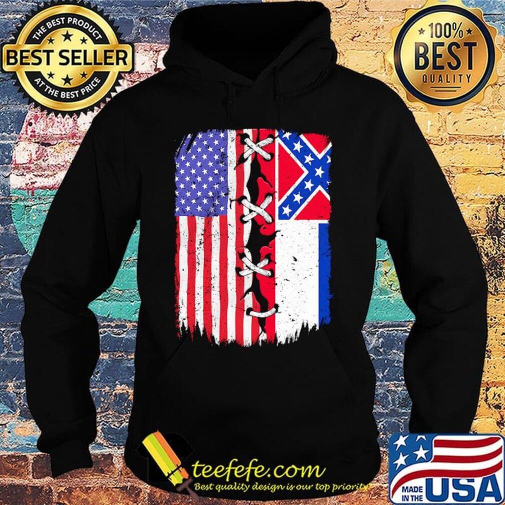 Mississippi and American flag independence day s Hoodie Mississippi and American flag independence day s Hoodie