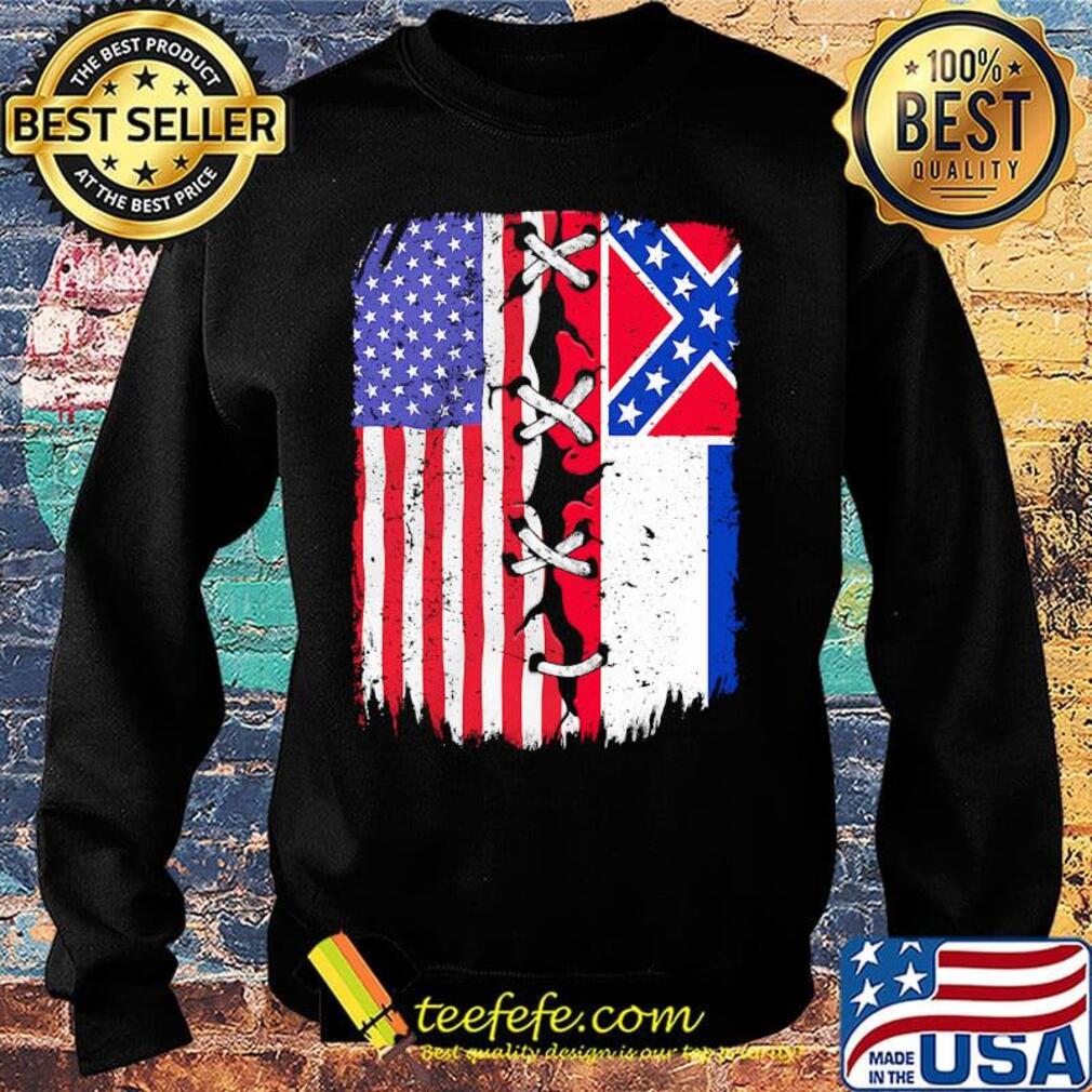Mississippi and American flag independence day s Sweater Mississippi and American flag independence day s Sweater