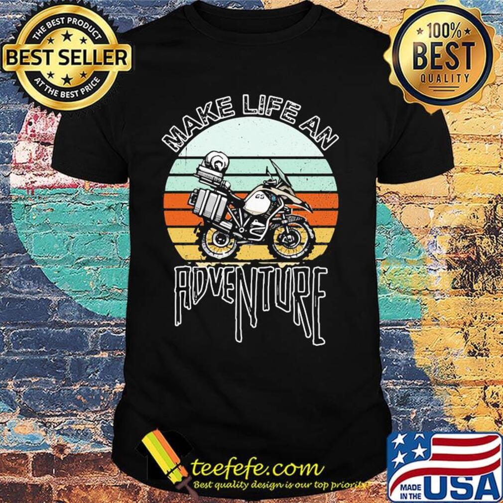 Motocross make life an adventure vintage retro shirt
