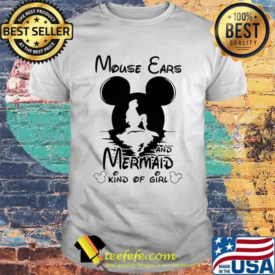 Mouse ears and mermaid kind of girl shirt