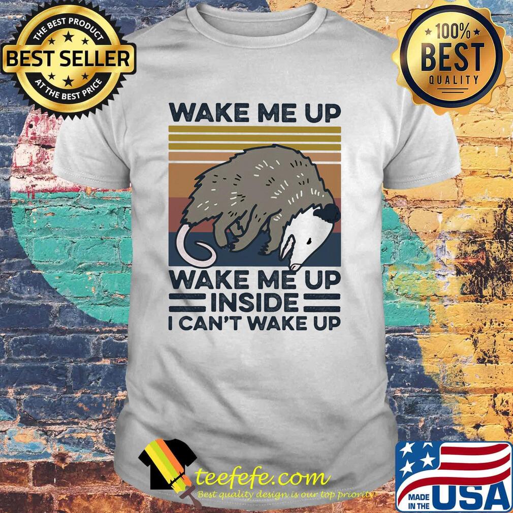 Mouse wake me up wake me up inside I can't wake up vintage retro shirt