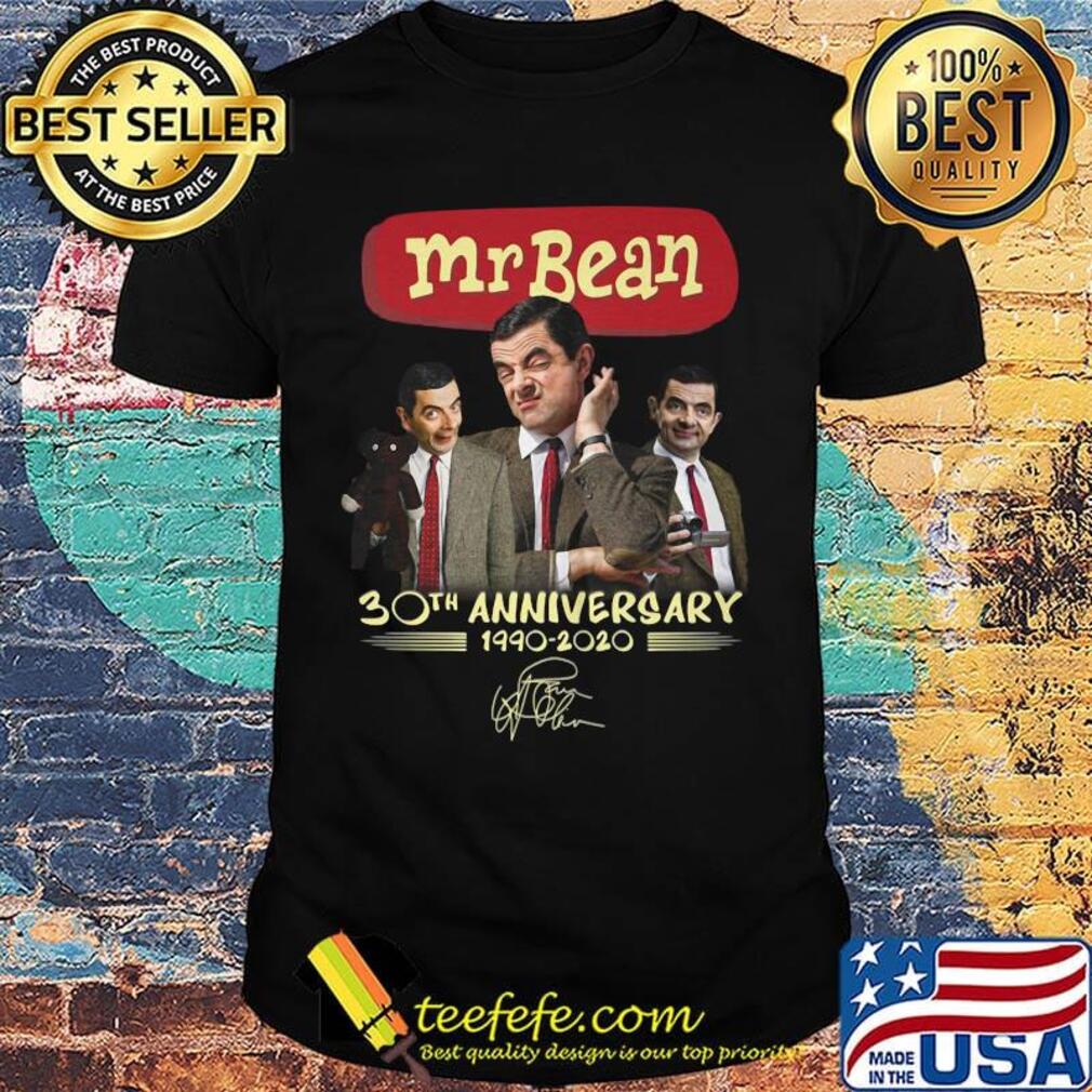 Mr bean 30th anniversary 1990 2020 signature shirt