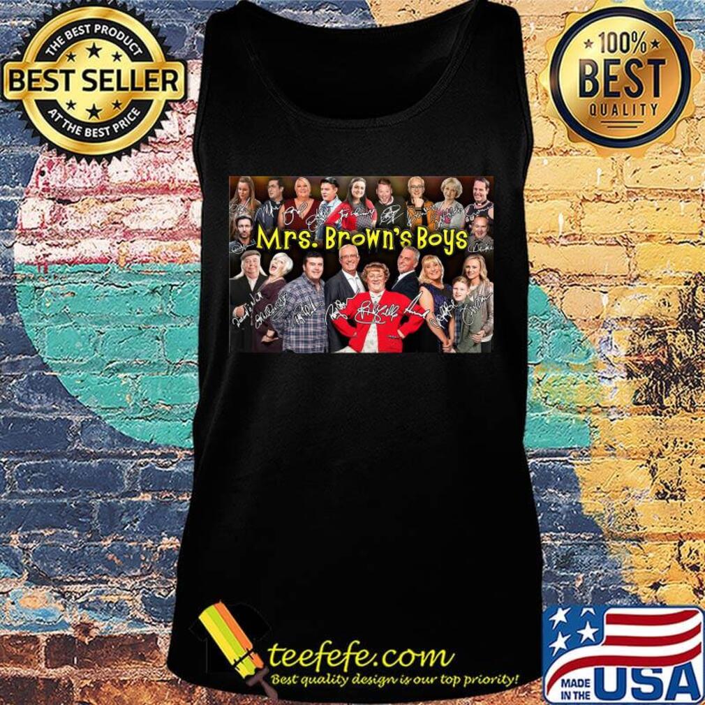 Mrs. Brown's boys movie characters signatures s Tank top Mrs. Brown's boys movie characters signatures s Tank top