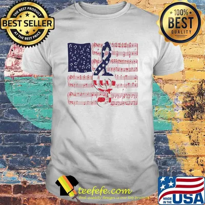 Music american flag happy independence day shirt