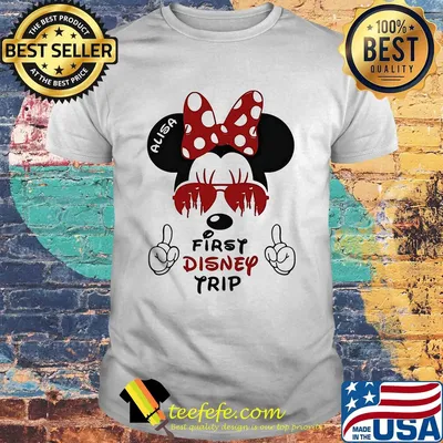 My first disney trip minnie mouse avaitors shirt