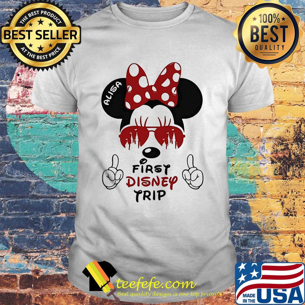 My first disney trip minnie mouse avaitors shirt