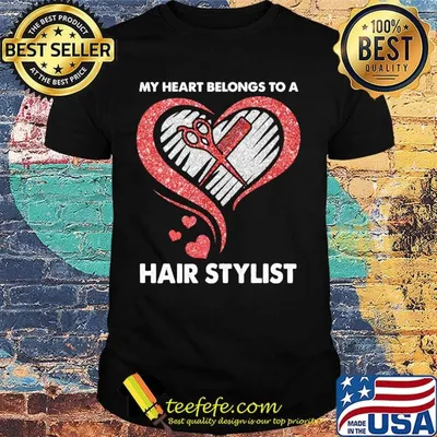 My heart belongs to a hair stylist diamond shirt